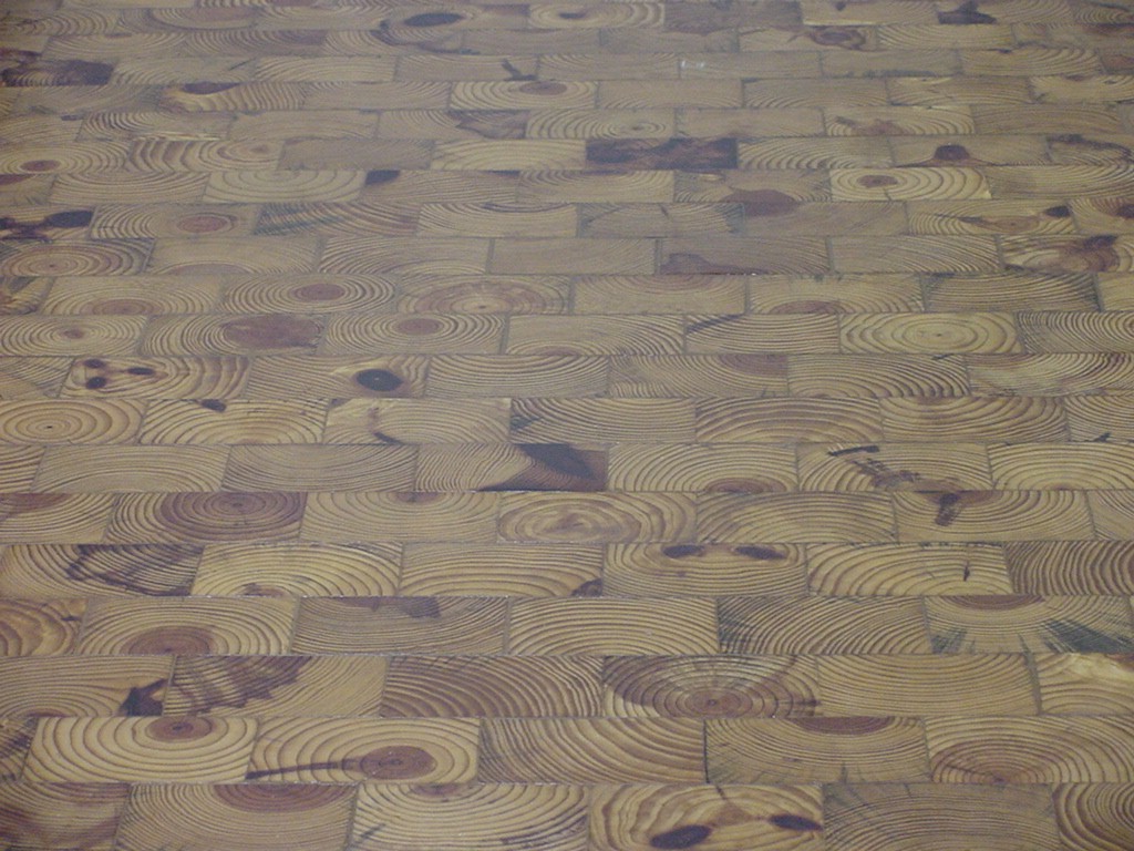 The wood floor